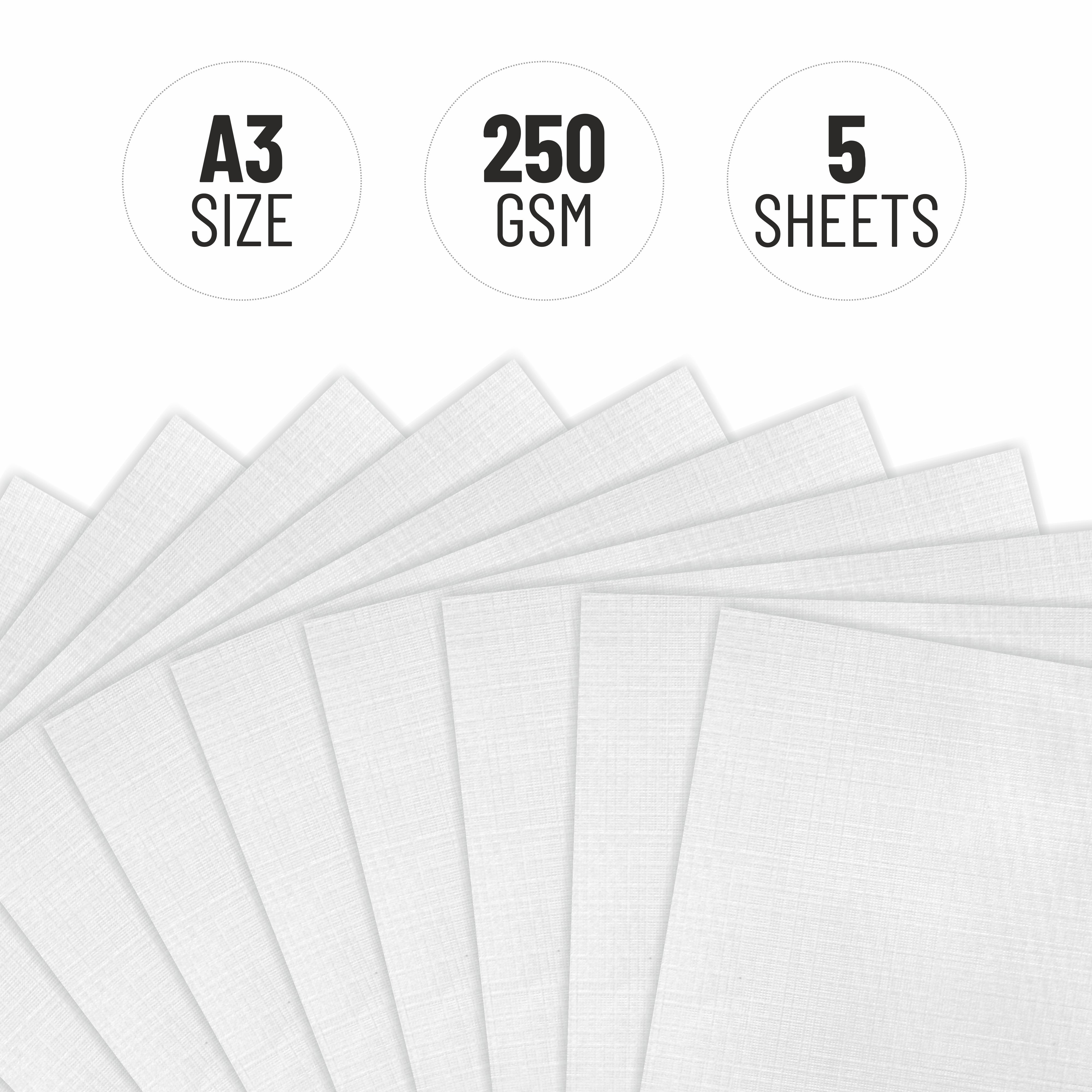 Anupam Oil Paper-Acid Free-Linen Emboss Paper-Loose Sheet - 250GSM